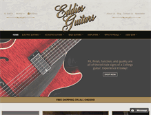 Tablet Screenshot of eddiesguitars.com